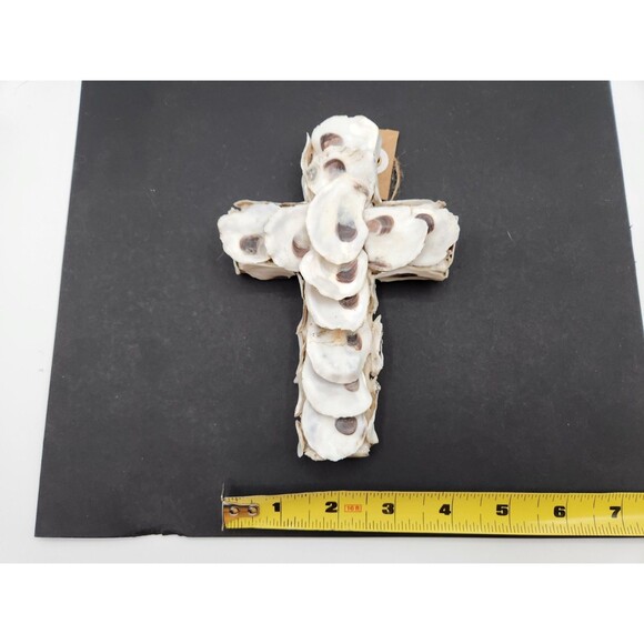 Mud Pie ~ Oyster Shell Cross ~ 6.5" ~ Item #4261123 - Picture 5 of 5